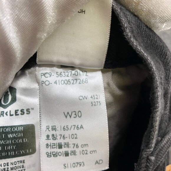 Levi's 501 High Rise Cutoff Denim Shorts Womens 30 Black Button Fly Frayed - Picture 7 of 7